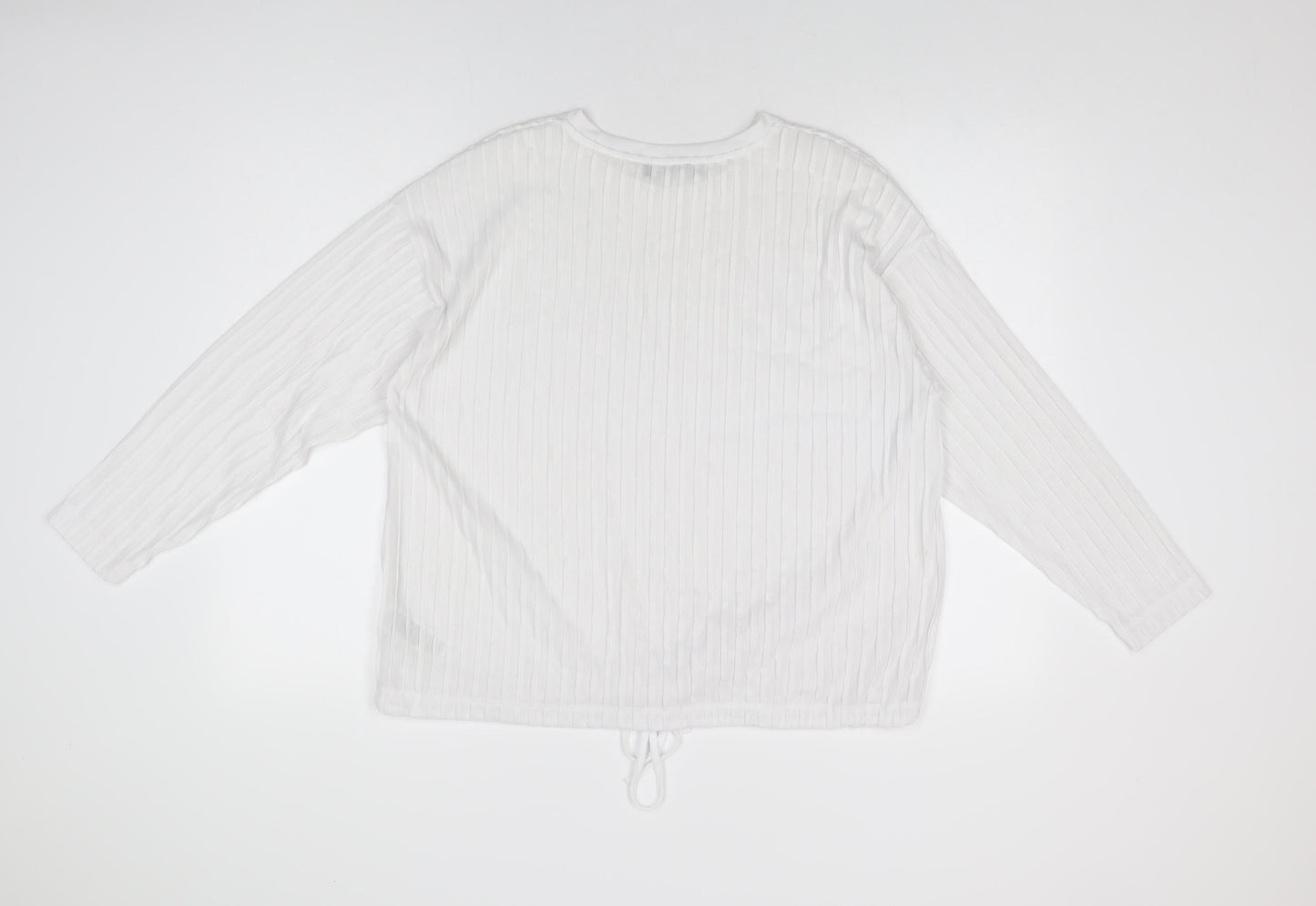Womens UK Size 10 Marks and Spencer White Basic T-Shirt