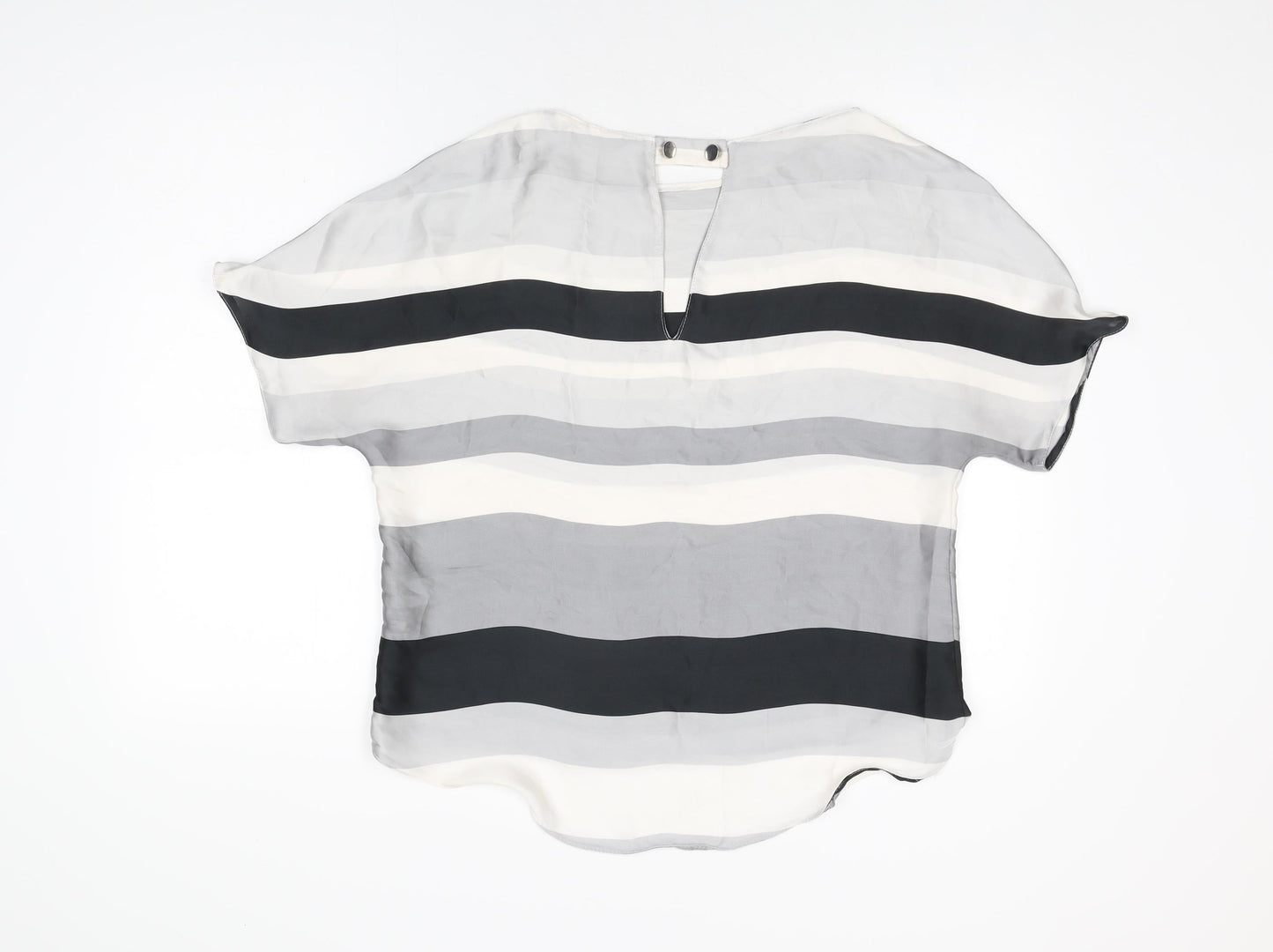 Womens UK Size M Zara Grey Basic Blouse