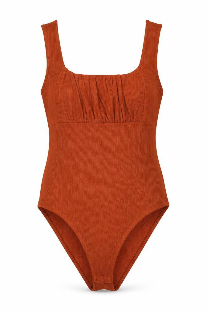 Womens UK Size 12 New Look One-Piece Orange Bodysuit