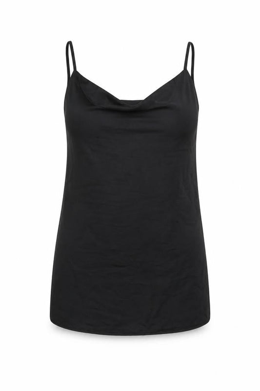 Womens UK Size 14 I SAW IT FIRST Black Camisole T-Shirt