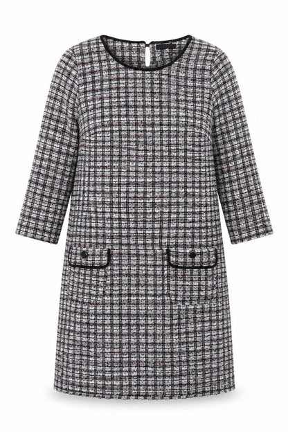 Wallis Womens Multicoloured Geometric Polyester Shift Size 12 Round Neck Button