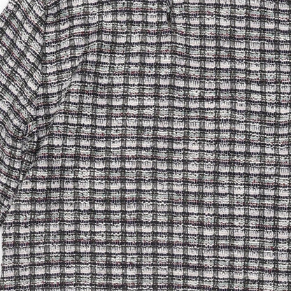 Wallis Womens Multicoloured Geometric Polyester Shift Size 12 Round Neck Button