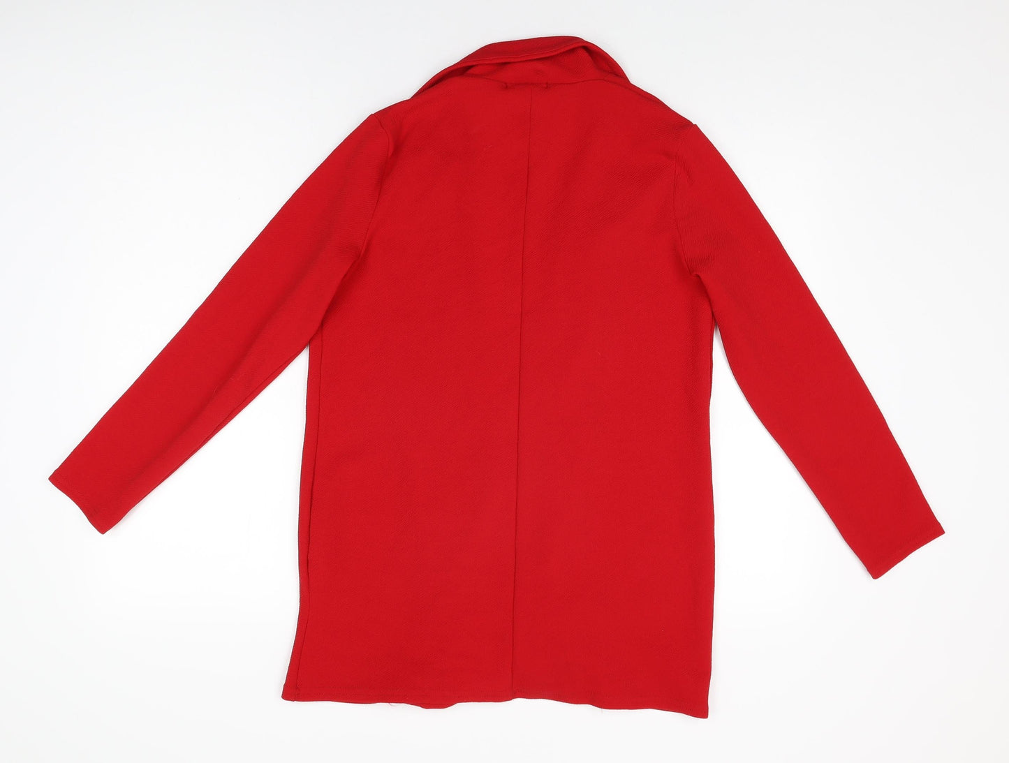 Boohoo Womens Red Jacket Blazer Size 12