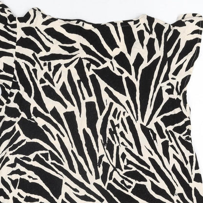 Womens UK Size M H&M Ivory Basic T-Shirt