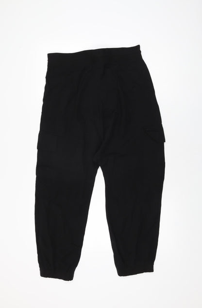 Womens UK Size S Zara Regular Fit  Black Trousers
