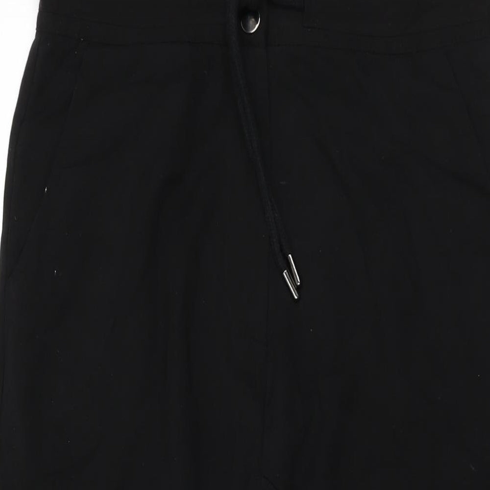 Womens UK Size S Zara Regular Fit  Black Trousers