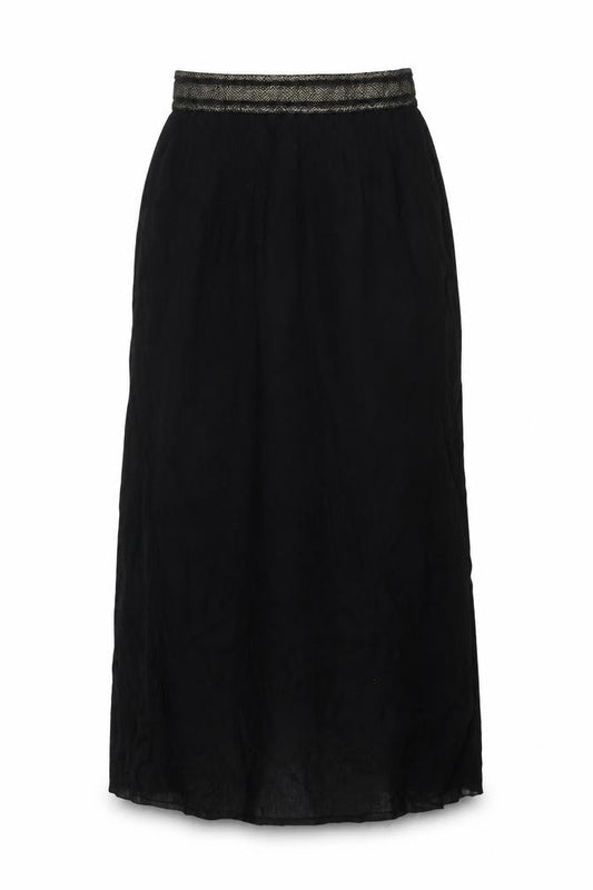 Millenium Womens Black Polyester Swing Skirt Size M