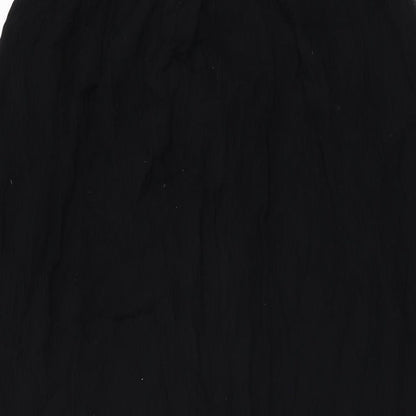 Millenium Womens Black Polyester Swing Skirt Size M