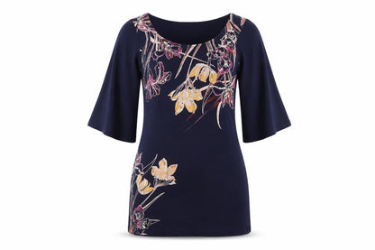 Womens UK Size 8 Dorothy Perkins Blue Basic T-Shirt