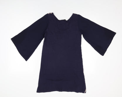 Womens UK Size 8 Dorothy Perkins Blue Basic T-Shirt