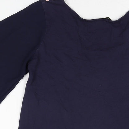 Womens UK Size 8 Dorothy Perkins Blue Basic T-Shirt