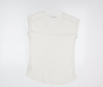 Womens UK Size 10 NEXT White Basic T-Shirt