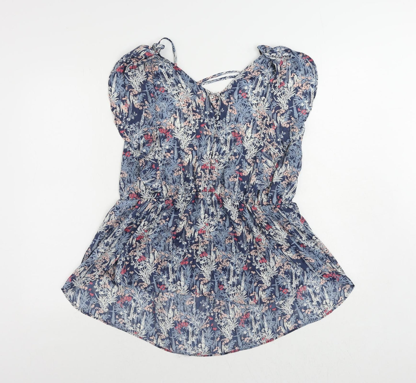 Womens UK Size 18 NEXT Blue Basic Blouse