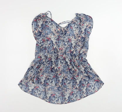 Womens UK Size 18 NEXT Blue Basic Blouse