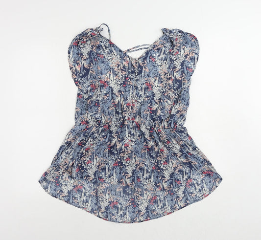 Womens UK Size 18 NEXT Blue Basic Blouse