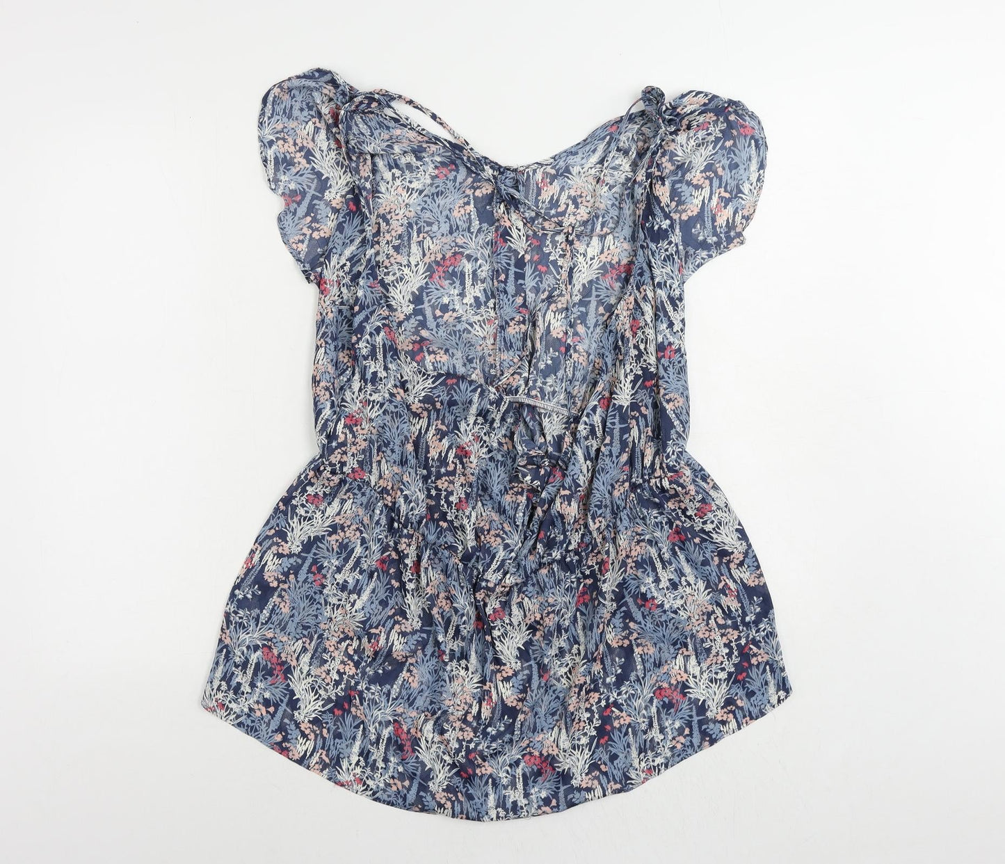 Womens UK Size 18 NEXT Blue Basic Blouse
