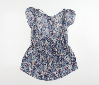 Womens UK Size 18 NEXT Blue Basic Blouse