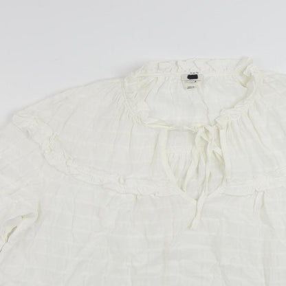 Womens UK Size 12 River Island White Basic Blouse