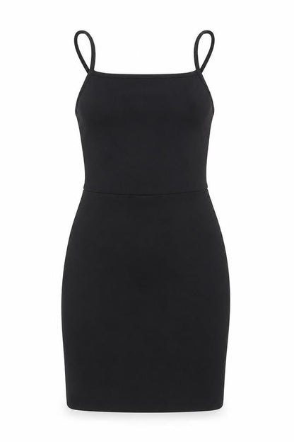 Nasty Gal Womens Black Polyester Mini Size 8 Square Neck Pullover
