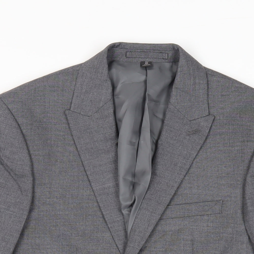 Mens UK Size 36 Marks and Spencer Regular Grey Suit Jacket
