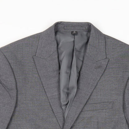 Mens UK Size 36 Marks and Spencer Regular Grey Suit Jacket