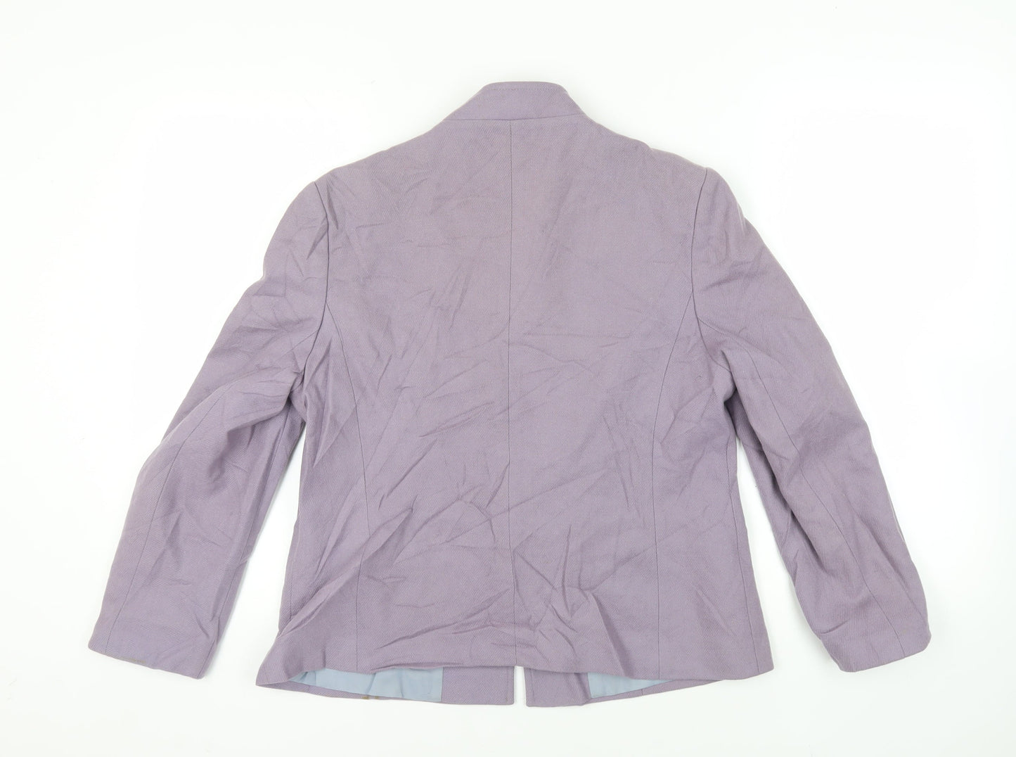 Maurice Henri Womens Purple Jacket Blazer Size 16 Button - Vintage