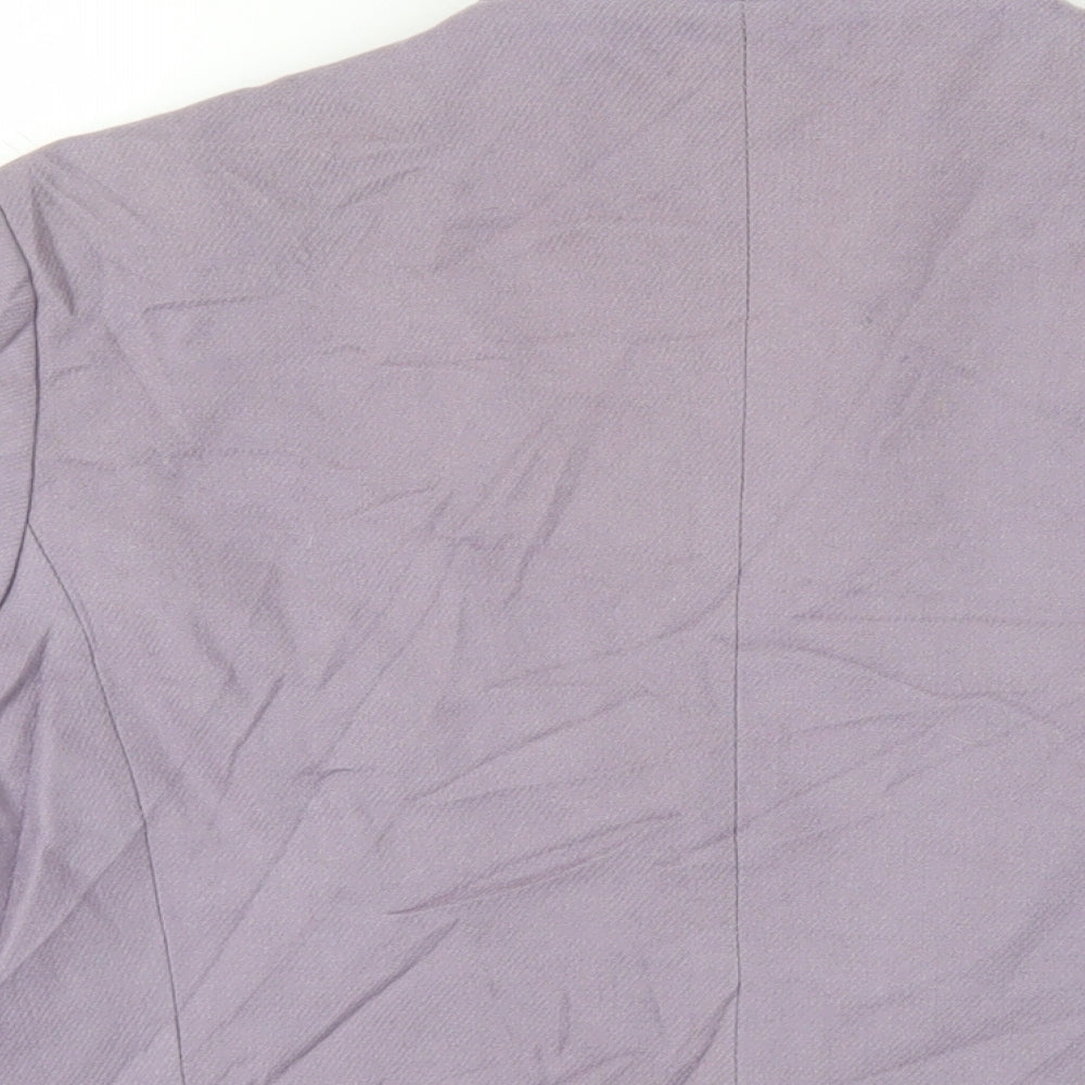 Maurice Henri Womens Purple Jacket Blazer Size 16 Button - Vintage