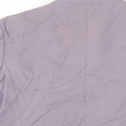 Maurice Henri Womens Purple Jacket Blazer Size 16 Button - Vintage