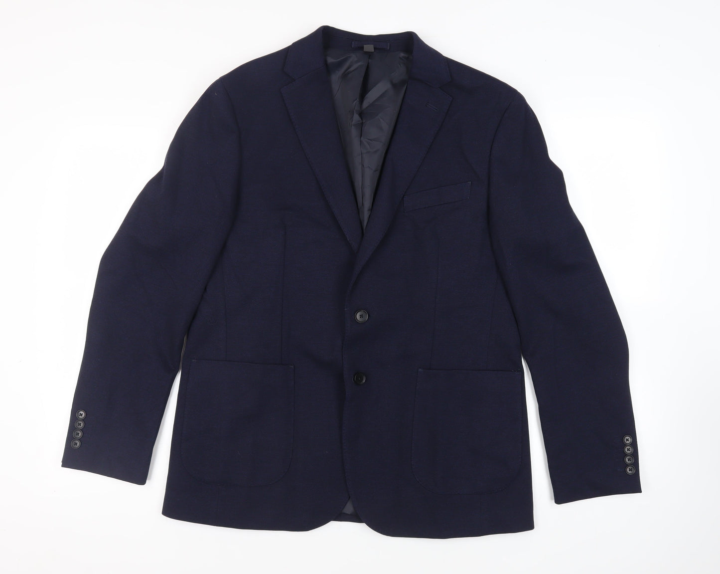 Mens UK Size 42 Marks and Spencer Regular Blue Suit Jacket