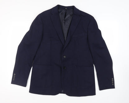 Mens UK Size 42 Marks and Spencer Regular Blue Suit Jacket