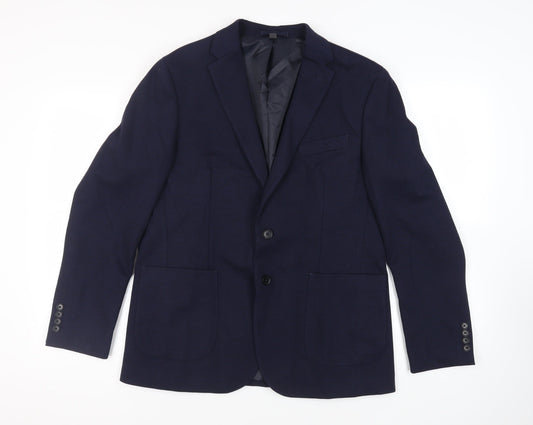 Mens UK Size 42 Marks and Spencer Regular Blue Suit Jacket