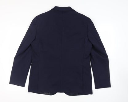 Mens UK Size 42 Marks and Spencer Regular Blue Suit Jacket