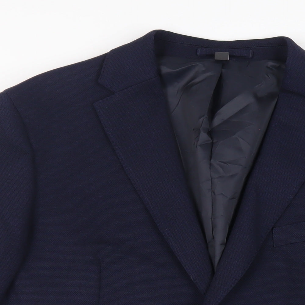 Mens UK Size 42 Marks and Spencer Regular Blue Suit Jacket