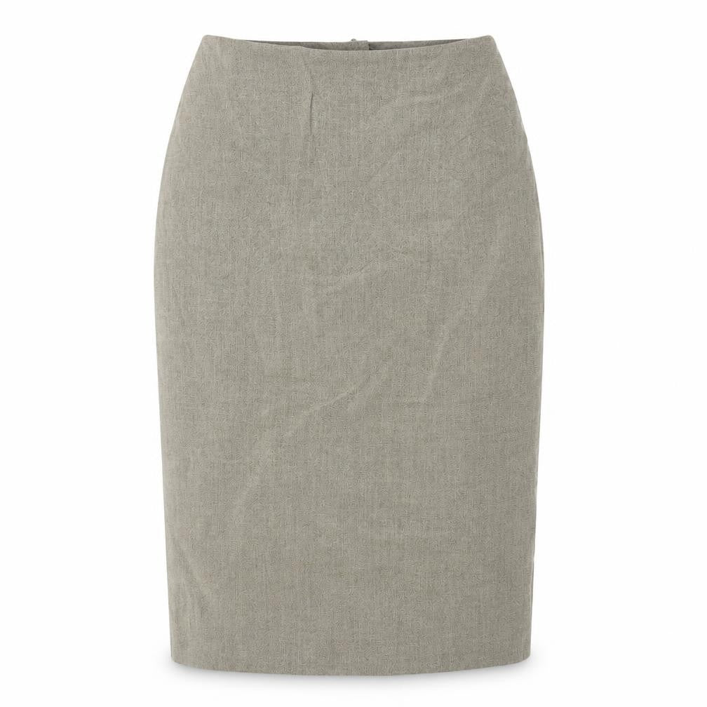 Autonomy Womens Green Cupro Straight & Pencil Skirt Size 10 Zip - Lined