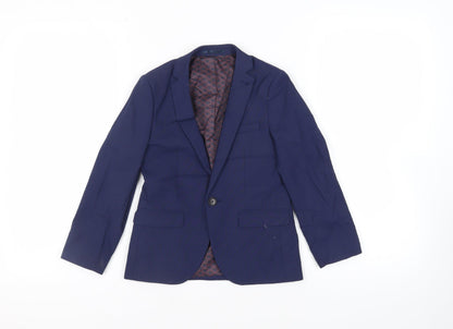 NEXT Boys Blue Jacket Blazer Size 8 Years Button