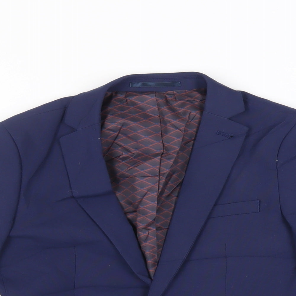 NEXT Boys Blue Jacket Blazer Size 8 Years Button