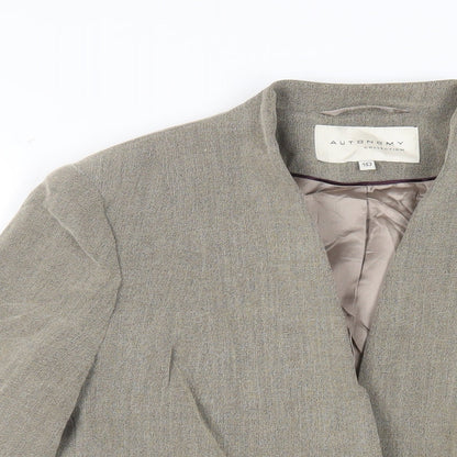 Autonomy Womens Green Jacket Blazer Size 10 Button