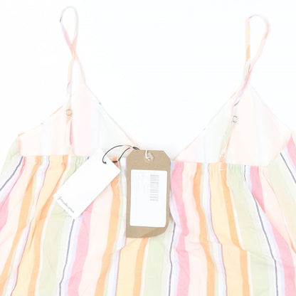 Womens UK Size M Stradivarius Multicoloured Camisole Tank
