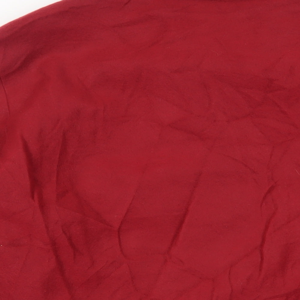 Gabriella Vincenza Womens Red Pea Coat Coat Size 14 Button - Vintage