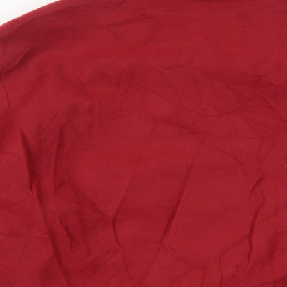 Gabriella Vincenza Womens Red Pea Coat Coat Size 14 Button - Vintage