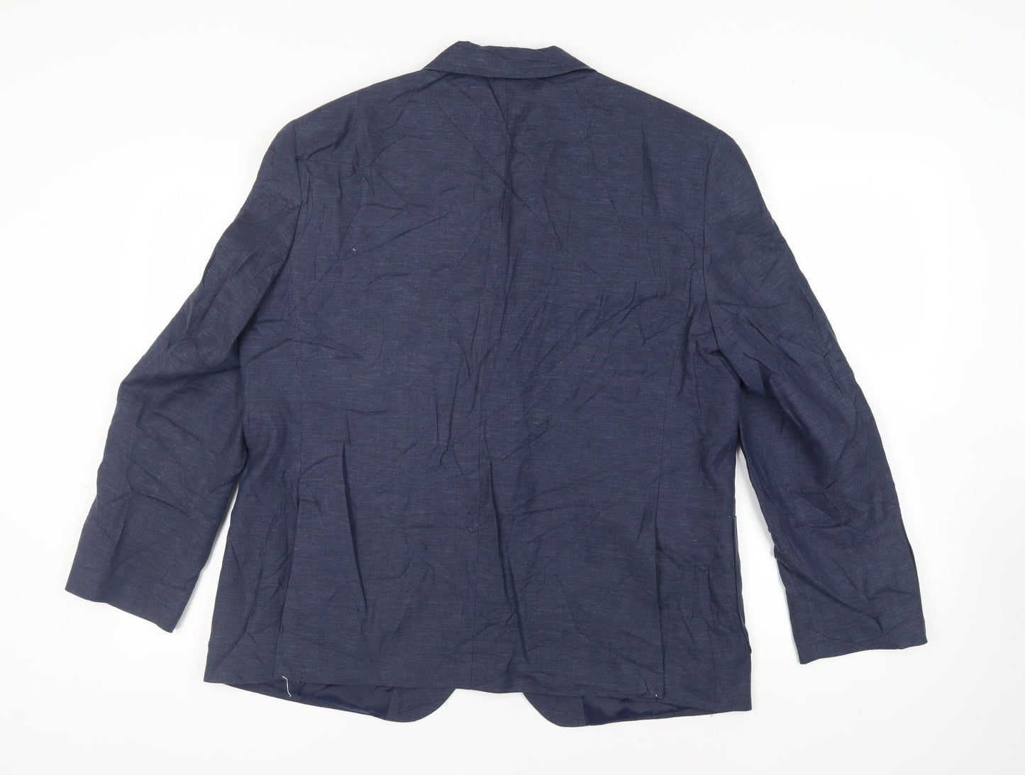 Mens UK Size 46 Marks and Spencer Regular Blue Suit Jacket