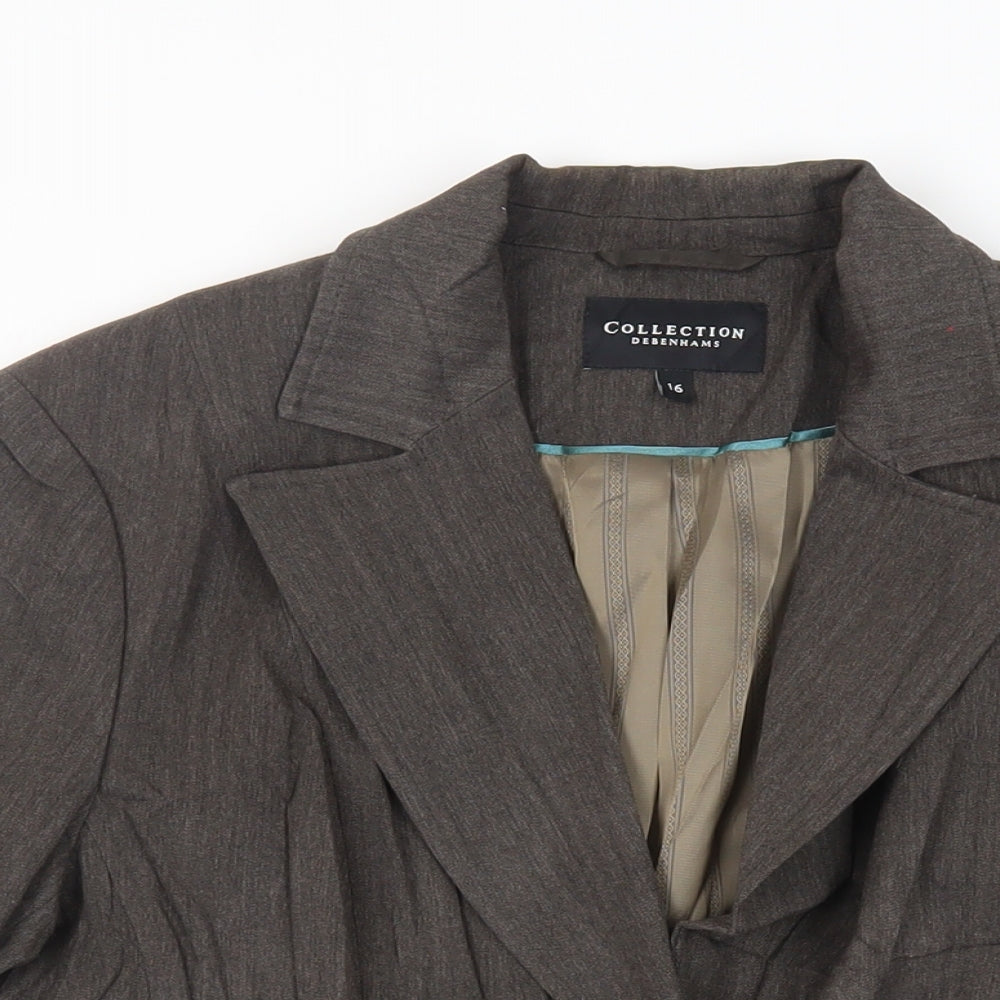 Womens UK Size 16 Debenhams Brown Jacket