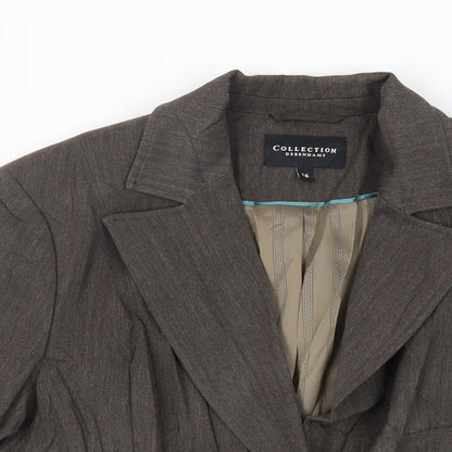 Womens UK Size 16 Debenhams Brown Jacket