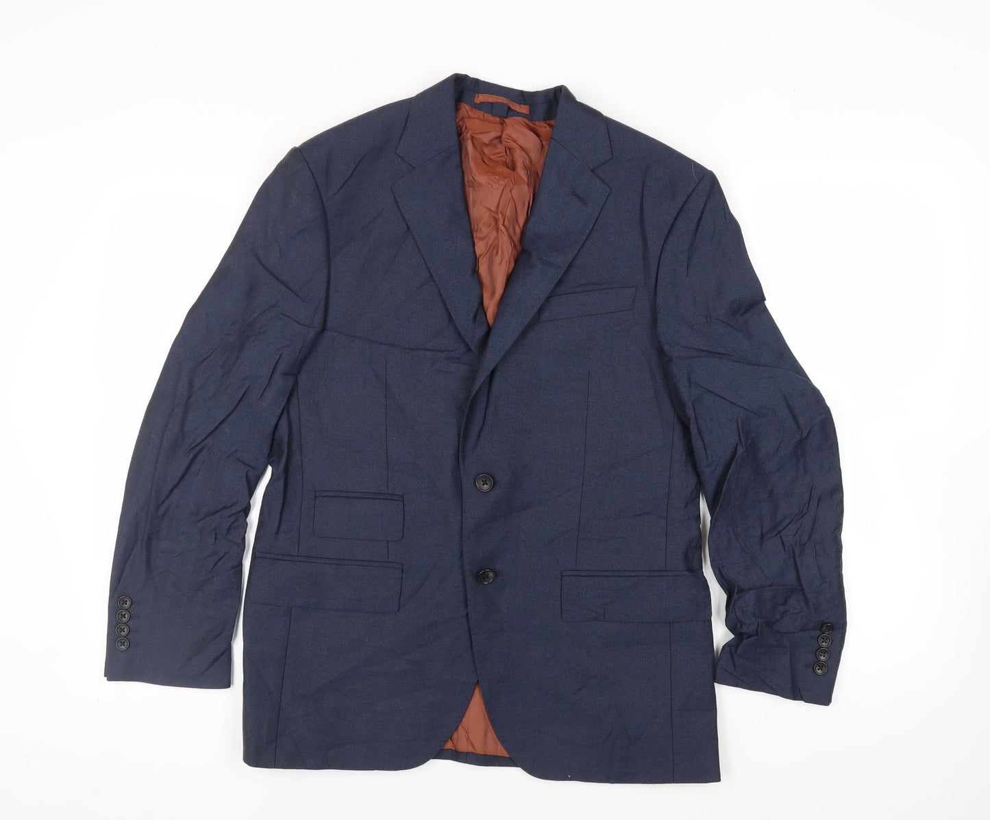 Mens UK Size 38 Marks and Spencer Regular Blue Suit Jacket