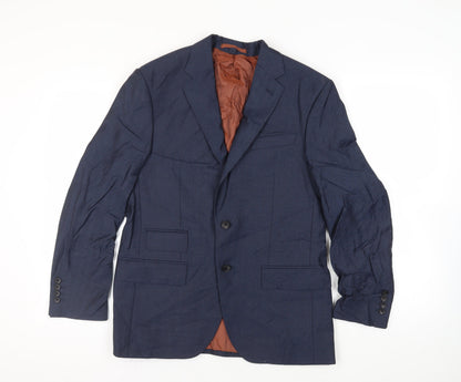 Mens UK Size 38 Marks and Spencer Regular Blue Suit Jacket