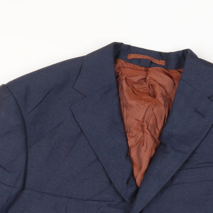 Mens UK Size 38 Marks and Spencer Regular Blue Suit Jacket