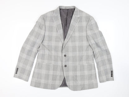 Mens UK Size 46 Marks and Spencer Regular Grey Suit Jacket