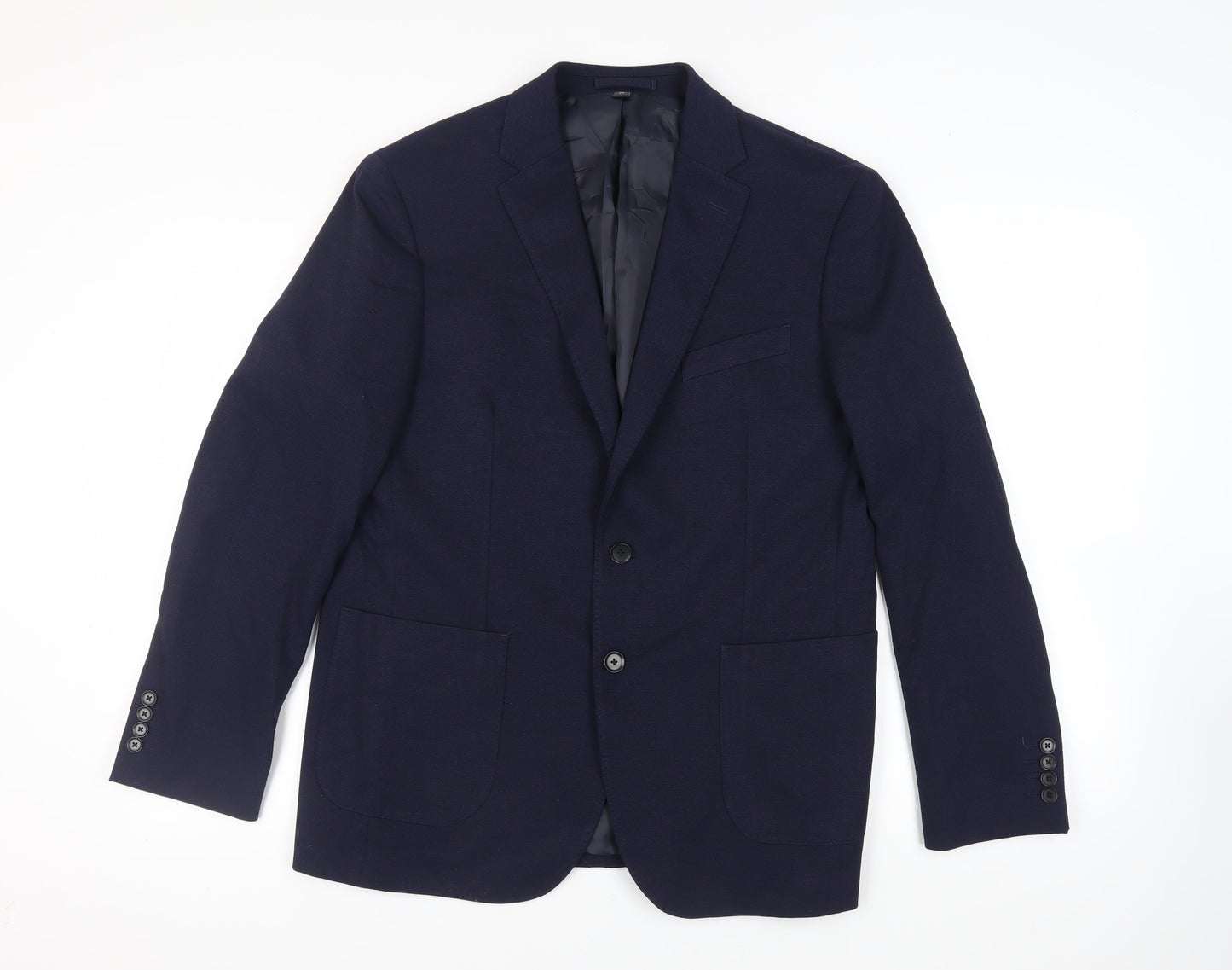 Mens UK Size 42 Marks and Spencer Regular Blue Suit Jacket