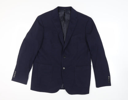Mens UK Size 42 Marks and Spencer Regular Blue Suit Jacket