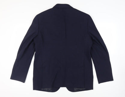 Mens UK Size 42 Marks and Spencer Regular Blue Suit Jacket